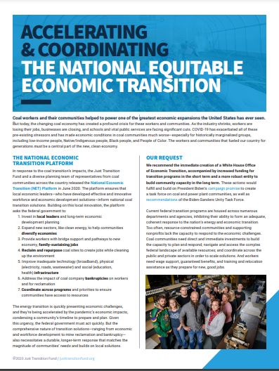 A PDF of the recommendations for the biden-harris administration.