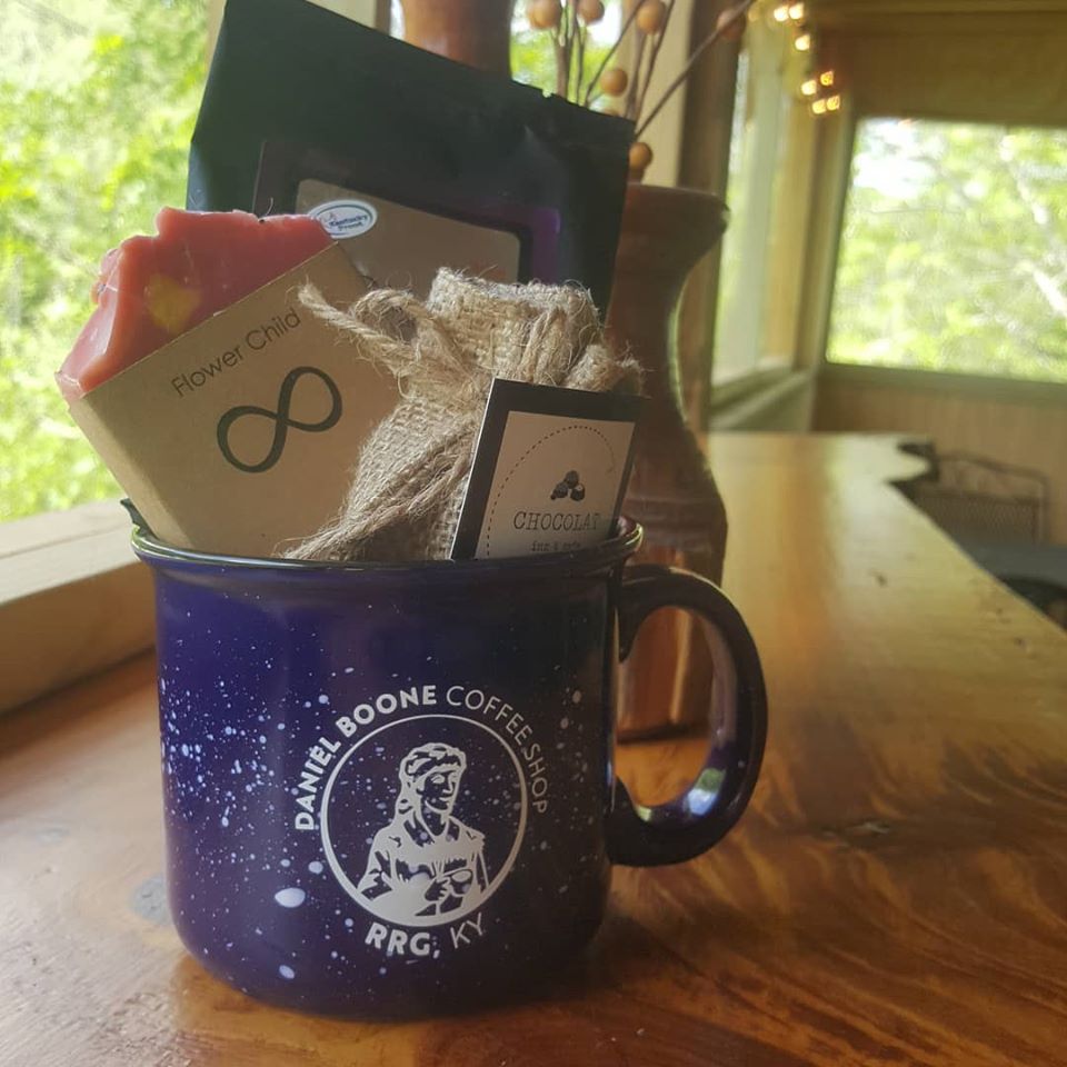 Appalachian crafts and local wares are sold at their store in Slade, Kentucky 