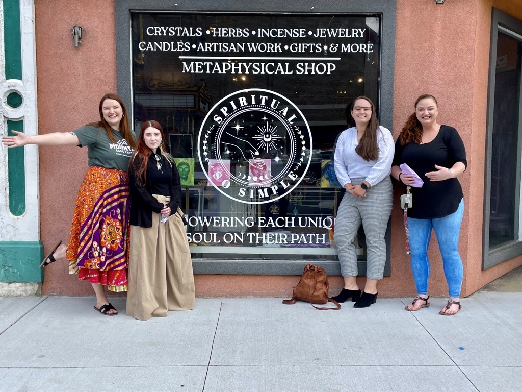 a group of people stand in front of spiritual So simple in ashland kentucky. 
