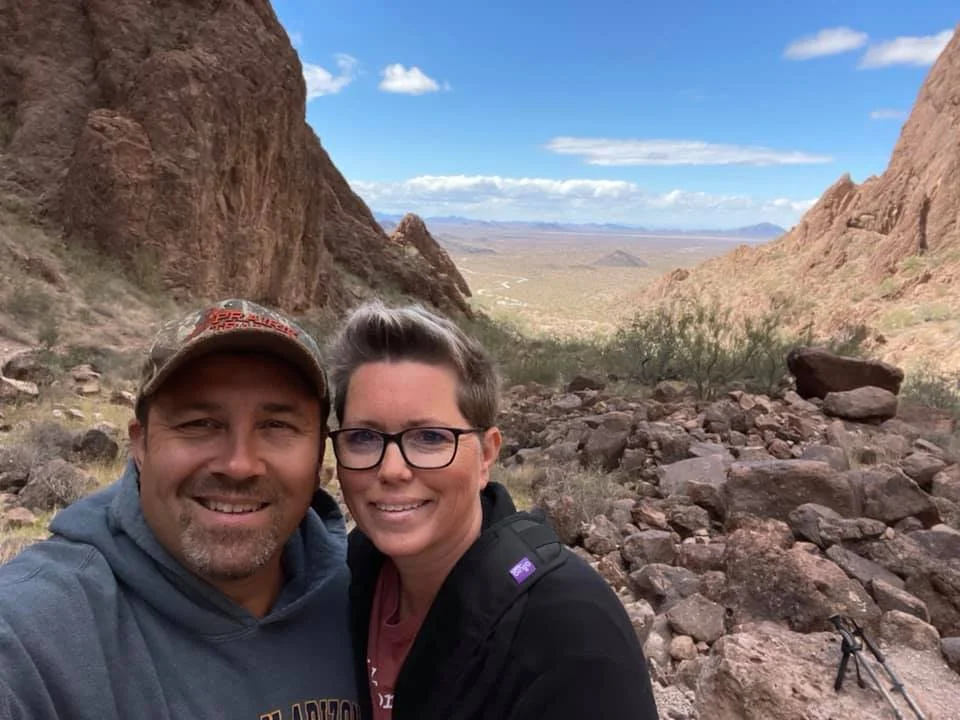 Tonja and Troy Leismester out on an adventure in the desert